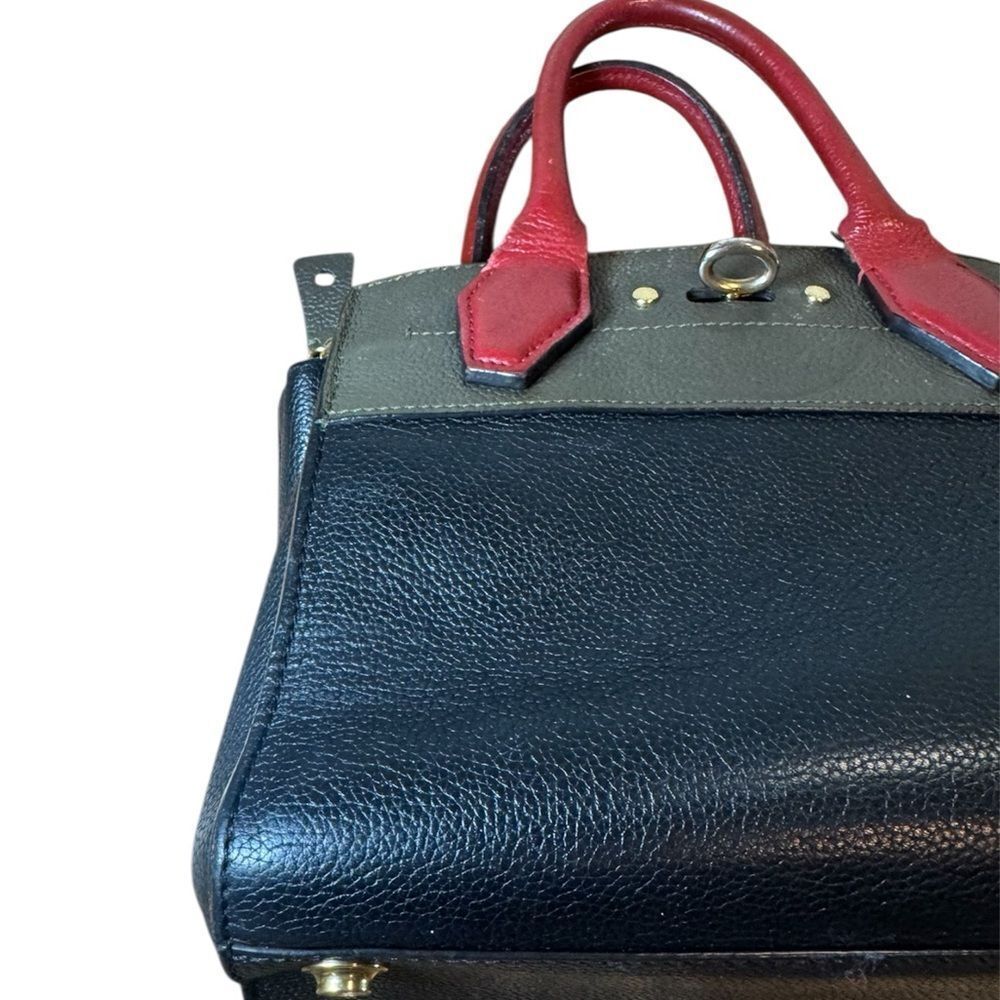 LOUIS VUITTON Tricolor Olive Green Black Red Mini LV City Steamer Bag - Picture 9 of 12